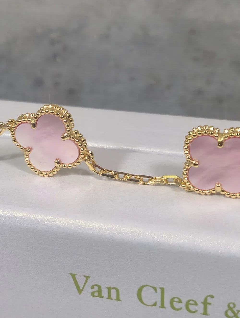 Van Cleef & Arpels Pink Alhambra Bracelet ✨️